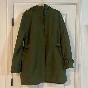 NWOT The North Face City Breeze Waterproof Trench Raincoat, Olive, XL